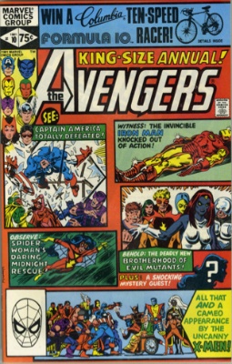 Undoing of Marcus Story, Avengers Annual #10 1981. Click for value