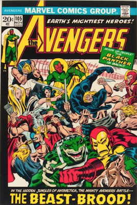 Avengers Comics #105: Black Panther Rejoins Team. Click for value
