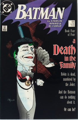 Batman Comics #429, Joker cover, concludes A Death in the Family series