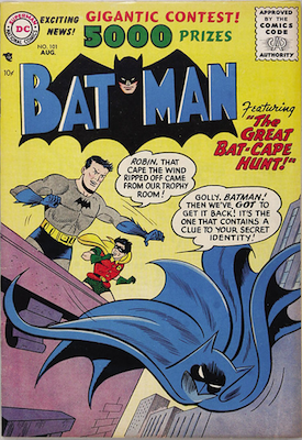 Click to see values for Batman comic #101-200