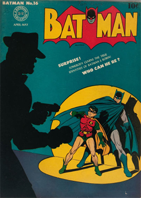 Batman #16, April 1943; First Appearance, Alfred Pennyworth. Click for value