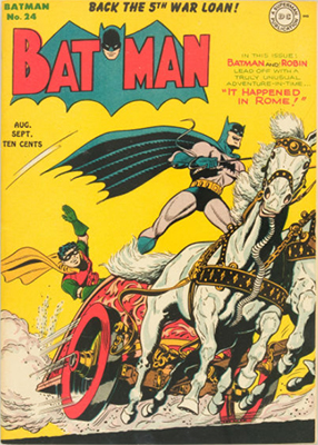 Batman Comic #24, Rome theme cover story. Click for value