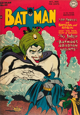 Batman #49, October 1948; First Appearance, Mad Hatter; First Appearance, Vicki Vale. Click for value