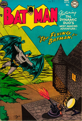 Batman #82, the Flying Batman. Click for value