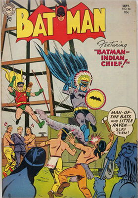 Batman #86, September 1954. Native American cover theme. Click for value