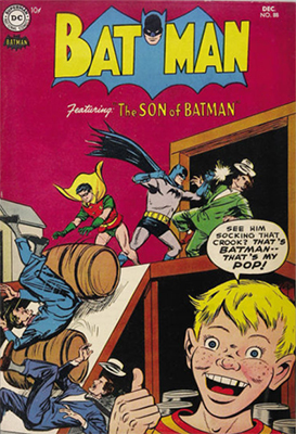 Batman #88, December 1954, the Son of Batman. Click for value