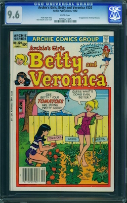 100 Hot Comics: Archie's Girls Betty and Veronica #320, 1st Cheryl Blossom. Click to buy at Goldin