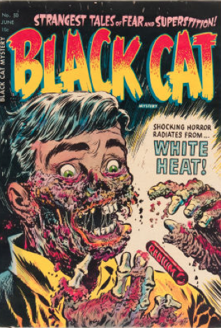 Black Cat Mystery #50. Click to read more about PreCode horror comics (opens in new tab)