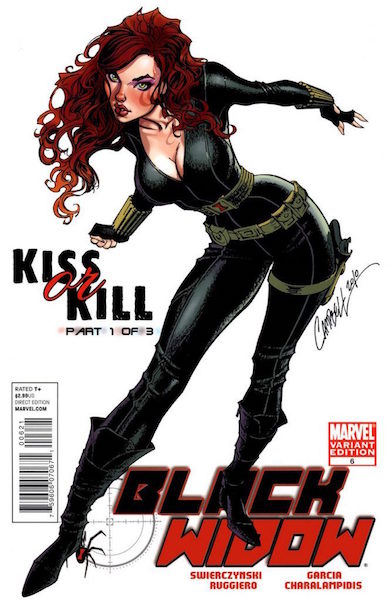 #57: Black Widow 6 Campbell Variant (2010). Click for values