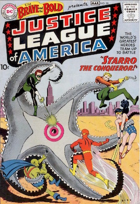 Justice League Comic Books: Brave and the Bold #28 first appearance