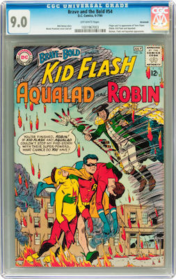 100 Hot Comics: Brave and the Bold #54, 1st Teen Titans. Click to find yours at Goldin