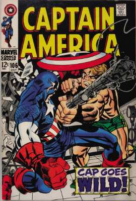 Captain America #106—Cap Goes Wild. Click for value