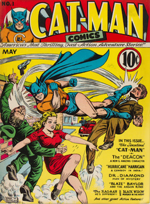 Cat-Man Comics #1: first in stand-alone series. Click for current values.