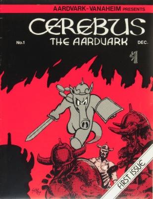 Cerebus #1 (December 1977): Origin and First Appearance, Cerebus. A very rare Bronze Age comic book in high grade. Click for values