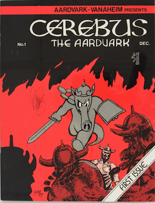 100 Hot Comics: Cerebus the Aardvark #1. Click to buy and sell comics at Goldin