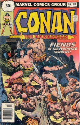 Conan #64 30 Cent Variant July, 1976. Starburst Blurb