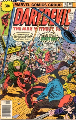 Daredevil #135 30c Marvel Price Variant July, 1976 Starburst Flash