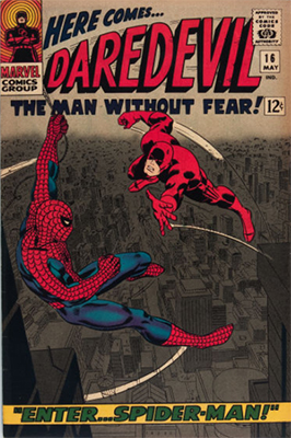 Daredevil #16 ( May 1966): Team-Up With Spider-Man. Click for values