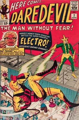 Daredevil #2 (June1964 ): Electro/Fantastic Four Crossover. Click for values