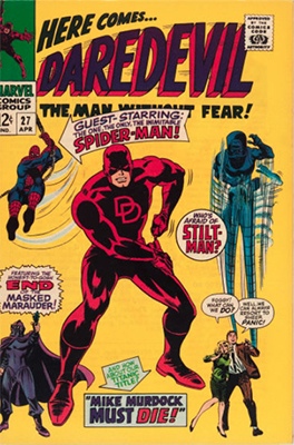 Daredevil #27, Spider-Man Crossover. Click for values