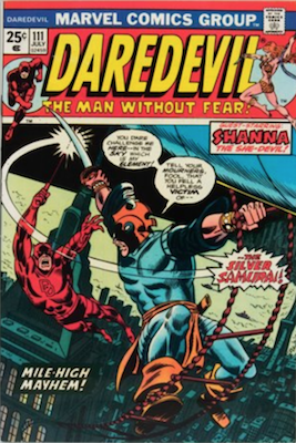 Daredevil #111: First Appearance of the Silver Samurai (Villain in The Wolverine movie). Click for values