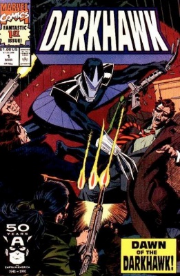 Origin and First Appearance: Darkhawk, Darkhawk #1, Marvel Comics, March, 1991. Click for valuation