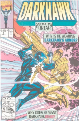 Origin and First Appearance, Portal, Darkhawk #5, Marvel Comics, 1991. Click for value