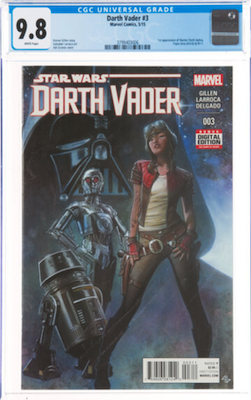 CGC 9.8 is the only grade we recommend for Darth Vader 3. Click to buy a copy from Goldin