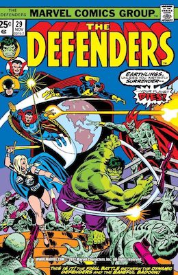 Defenders #29: Click Here for Values