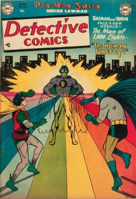 Origin and First Appearance, Firefly, Detective Comics #184, DC Comics, 1952. Click for value