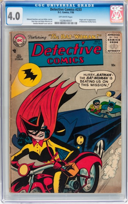 100 Hot Comics: Detective Comics 233, 1st Batwoman. Click to buy a copy at Goldin