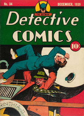 Detective Comics #34: last non-Batman cover. Click for current values