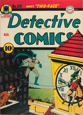 Origin and First Appearance, Two-Face, Detective Comics #66, DC Comics, 1942. Click for value