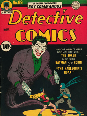 Detective Comics #69, classic Joker cover
