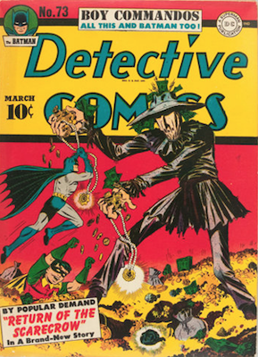 Detective Comics #73: First Scarecrow comics cover