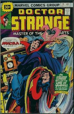 Doctor Strange #14 30 Cent Variant May, 1976. Starburst Flash