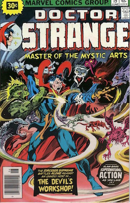 Doctor Strange #15 30c Variant Edition June, 1976. Starburst Flash