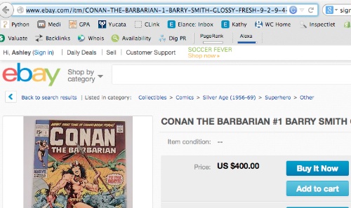 How to use our eBay comic book appraisal service