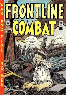 Frontline Combat was one of the first realistic (non-glorified) war comics. Click for values