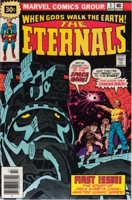 The Eternals #1 Marvel 30c Price Variant June, 1976. Starburst Flash