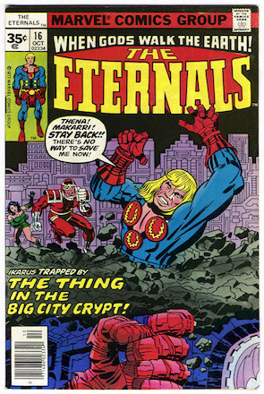 Eternals comic #16 exists as a 35c price variant. RARE! Click for more info