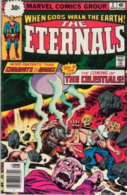 Eternals #2 30 Cent Variant Edition August, 1976. Starburst Box