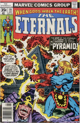The Eternals #19: final issue. Click for values