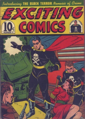 Exciting Comics #9: Origin and First Appearance, Black Terror