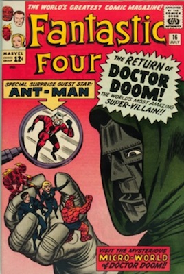 Fantastic Four #16: Ant-Man crossover. Click to read our FF comic book price guide