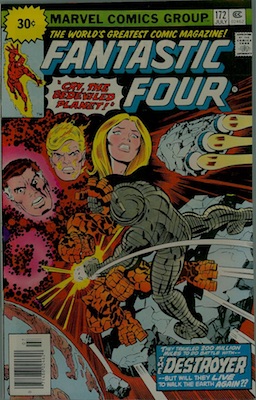 Fantastic Four #172 30c Price Variant July, 1976. Price in Starburst