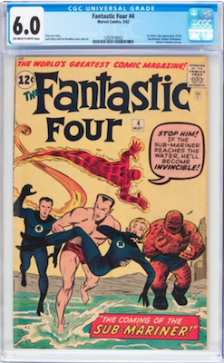 This book has been under-valued for years. Sub-Mariner is a major Marvel villain. Look for a CGC 6.0. Click to buy a copy from Goldin
