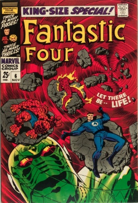 100 Hot Comics: Fantastic Four Annual 6, 1st Annihilus and Franklin Richards. Click to buy a copy at Goldin