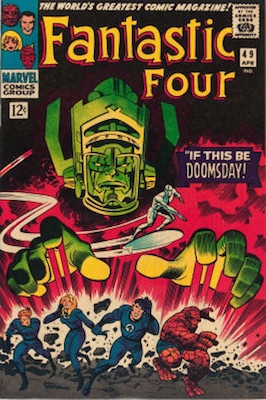 Fantastic Four #49: First Silver Surfer cover; second appearance. Click for values