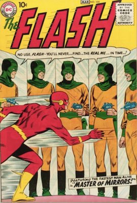 Flash #105: First New Series, First Appearance of the Mirror Master. Click for values